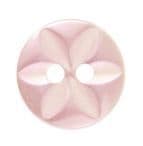 Buttons: Star: Polyester: 26's: Pale Pink