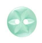 Buttons: Star: Polyester: 26's: Turquoise