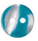 Buttons: Stripe: Polyester: 15mm: Teal
