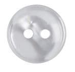 Buttons: Stripe: Polyester: 15mm: Transparent Pearl White