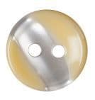 Buttons: Stripe: Polyester: 18mm: Yellow