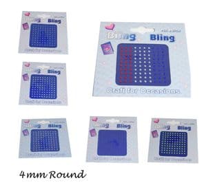 C0297 Bling Bling: Diamantes: 4mm - Full Colour Range
