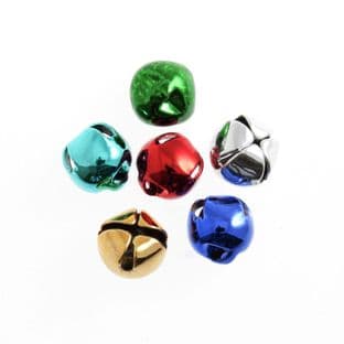 CB030A Bells: Jingle: 8mm: Assorted: 6 Pack