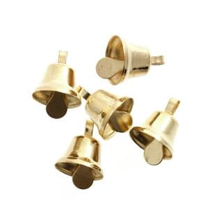 CB031 Bells: Liberty: 10mm: Gold: 6 Pack