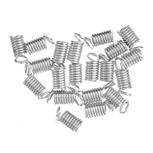 CB218 Leather Crimps: Round: 5 Packs of 20 - Full Colour Range