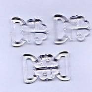 CB2C Clover Leaf Bikini Buckle Sets: Clear- Choice of Size