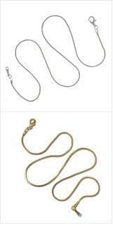 CB41 Fine Chain with Clasp: Plated: 5 Packs of 1 - Gold or Silver