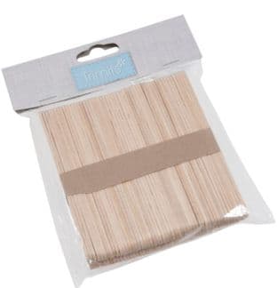 CF161 Wooden lolly Sticks: Natural: Pack of 100