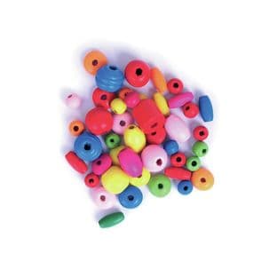 CF196 Wooden Beads: 5 Packs of 20g
