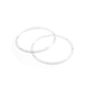 CFH1\SG Bag Handles: Round: 13cm: Silver