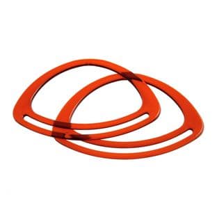 CFH2\AMB Bag Handles: Oval: 11cm: Amber