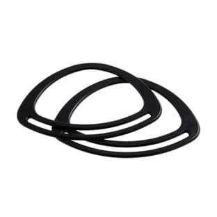 CFH2\GRP Bag Handles: Oval: 11cm: Graphite