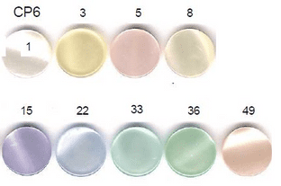 CP6  Pearlized Rainbow Shank Buttons - 13mm
