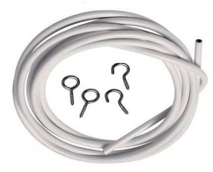 Curtain Wire and Hooks Eyes