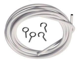 Curtain Wire and Hooks Eyes