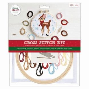 DSM 106190 Cross Stitch Kit - Retro Deer