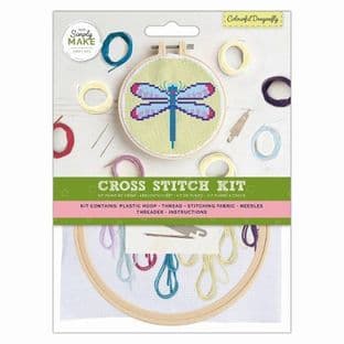 DSM 106195 Cross Stitch Kit - Colourful Dragonfly