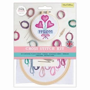 DSM 106197 Cross Stitch Kit - Heart Balloons