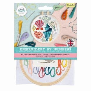 DSM 106410 Embroidery By Numbers Kit - Seashells