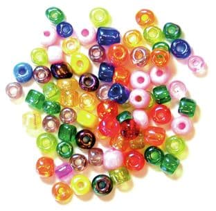 E Beads: 4mm: 5 Packs of 15g - Full Colour Range