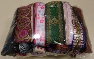 E00150 ASSORTED BRAID RIBBON 50 x 3m