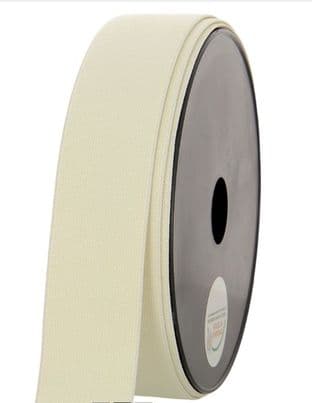 Elastic: Boxer Shorts: 10m x 35mm: Cream