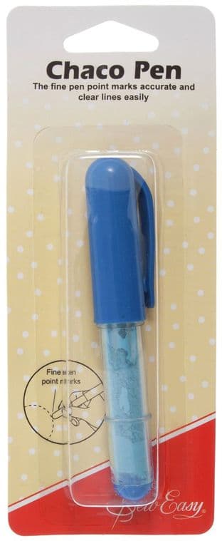 ER868.BL Quilters Chaco Chalk Pen: Blue - Sew Easy