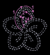 ERS.002: Sashiko: Template: 4in: Sakura (Cherry Blossom)