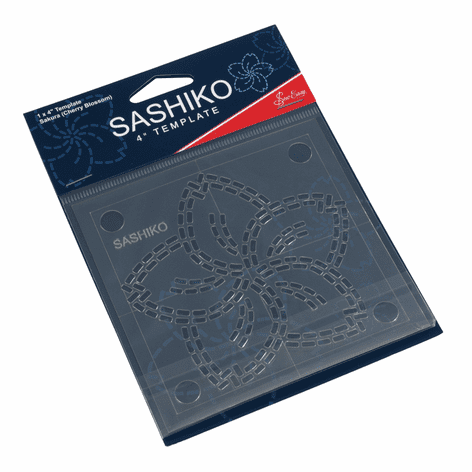 ERS.002: Sashiko: Template: 4in: Sakura (Cherry Blossom)
