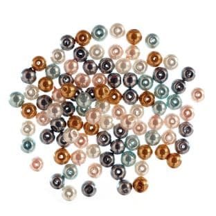 Extra Value Glass Pearls 8mm: 3 Packs of 40