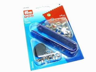 Eyelets with Tool: Prym 542400 - Silver - 4mm - 50 sets