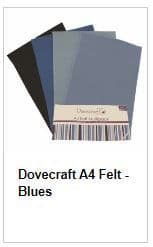 FELT Felt: Dovecraft A4 Felt Multiple Pack - Full Colour Range
