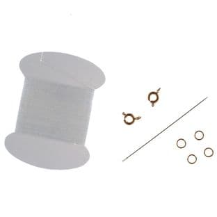 Findings Bead Threading Set: 5 Packs of 1 - Choice of Colours