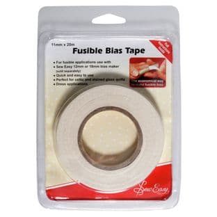 Fusible Bias Tape: 20m - 11MM