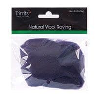 FW10.316 Natural Wool Roving: 10g : Plum