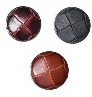 G2276 Leather Shank Button - Choice of Size & Colour