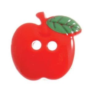G438428\8 Apple Button - 28 lignes/18mm - Red