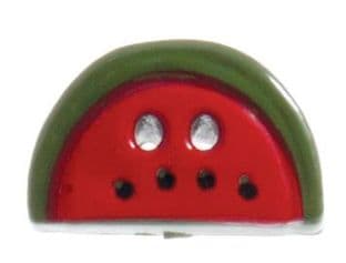 G438829\8 Watermelon Button - 29 lignes/19mm - Red