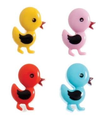 G439428 Walking Duck Button - 28 lignes/18mm - Choice of Colour