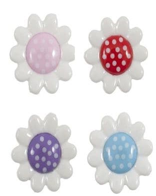 G439635 Daisy Button - 35 lignes/23mm - Choice of Colour