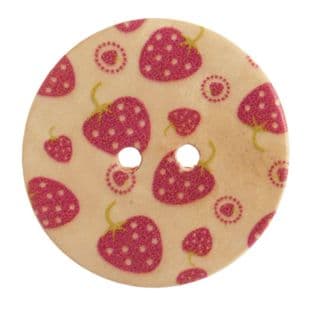 G4412XX\0 Patterned Button Strawberry: Assorted - Choice of Sizes