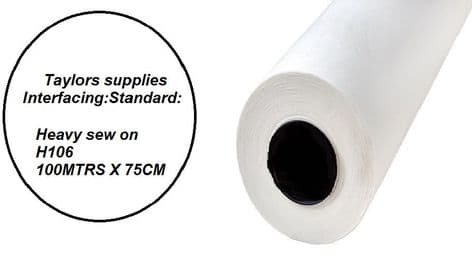 H106 Interfacing: Standard: Heavy-Firm: Sew-in
