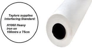 h1060 Interfacing: Standard: Heavy : Iron-on