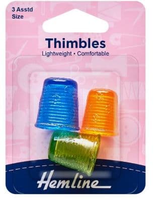 H226.A Thimble: Light Weight - 3 Assorted Sizes