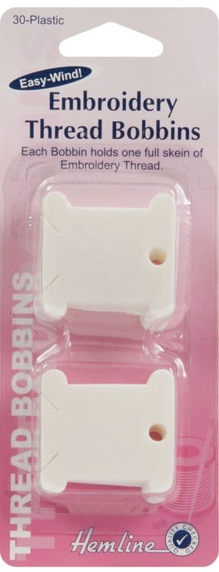 H3006.PL Embroidery Thread Bobbins: Plastic