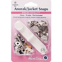 H407S.N Anorak Snaps: Nickel - 15mm