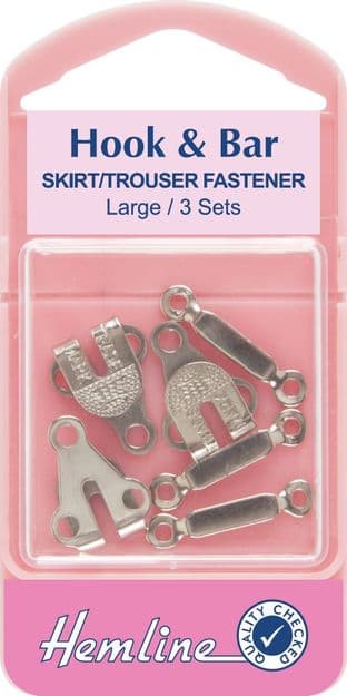 H430.L Hook and Bar: Nickel - Large