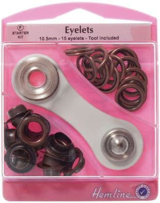 H438P.10.BR Eyelets Starter Kit: Bronze - 10.5mm (F)