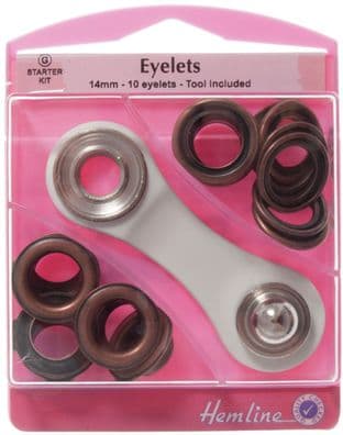 H438P.14.BR Eyelets Starter Kit: Bronze - 14mm (G)