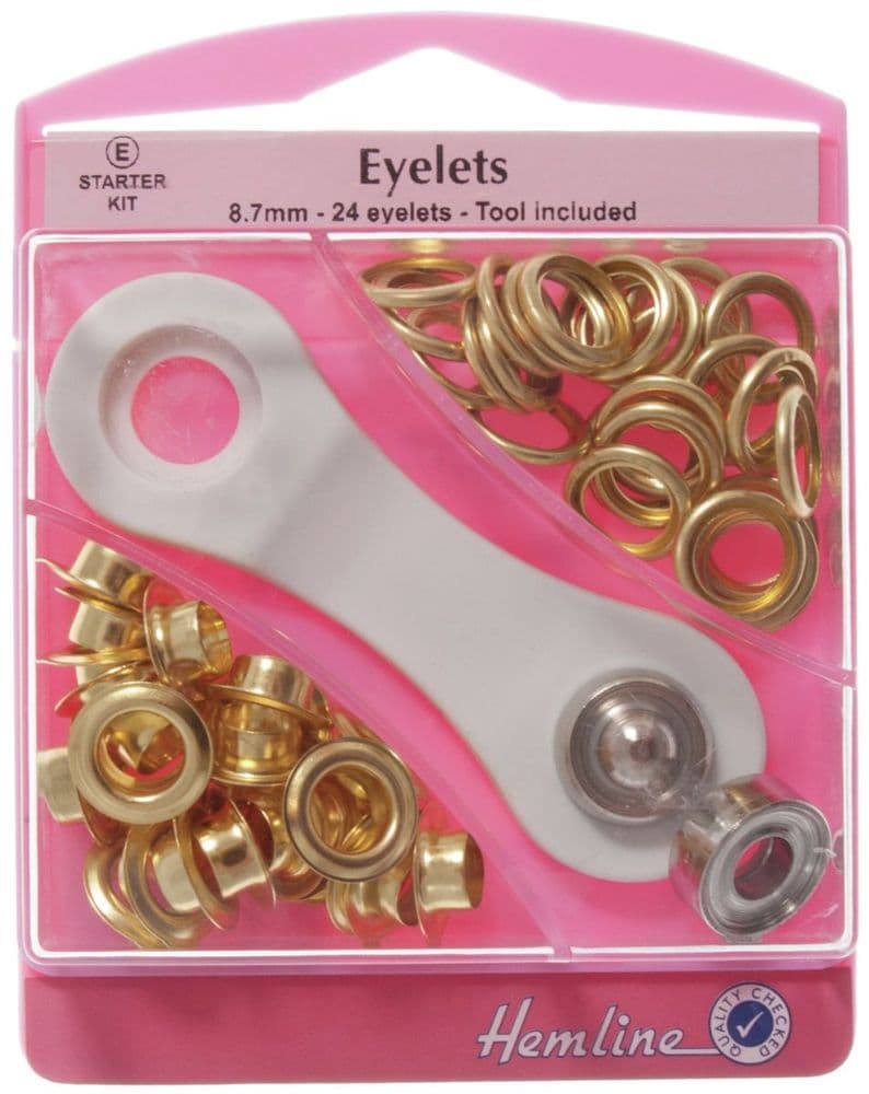 H438P 8 G Eyelets Starter Kit Gold - 8 7mm E